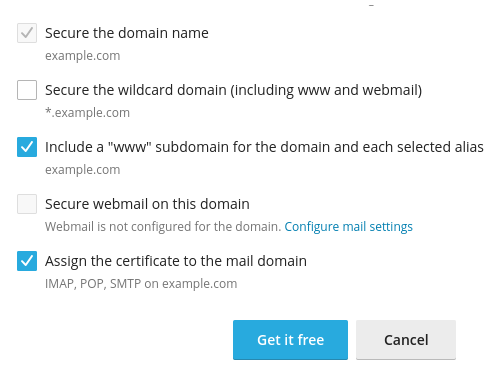 Hustly Plesk Let's Encrypt SSL Installation Settings